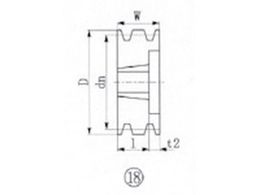 EVN ブッシングプーリー SPB 195mm 溝数3 SPB195-3 | Forestway【通販