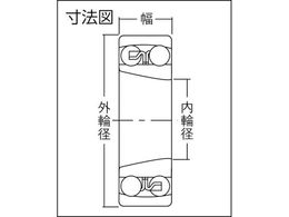 NTN A 小径小形ボールベアリング(テーパ穴)内径55mm外径120mm幅43mm