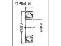 NTN アンギュラ玉軸受(接触角40度もみ抜き保持器)内径65mm外径140mm幅