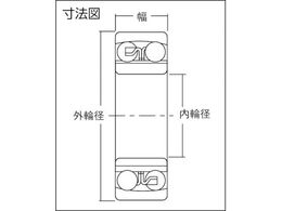 NTN A 小径小形ボールベアリング内輪径80mm外輪径170mm幅58mm 2316S