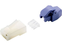 �G���R�� RJ45�R�l�N�^Cat6 10�� �ی� �n�[�t�N���A LD-6RJ45T10 TP2
