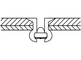 エビ ブラインドリベット・皿頭 アルミ／スティール 4-4 (1000本入