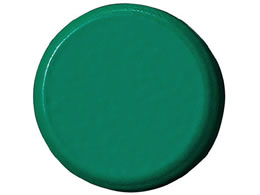 スマートバリュー 両面強力カラーマグネット塗装18mm 緑10個 B272J-G