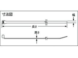 パンドウイット コンタータイ 耐候性黒 (1000本入) CBR2S-M0