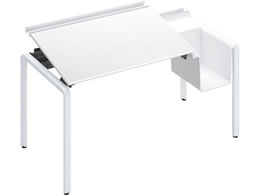 �R�N�� UPTIS �f�X�N�ЖʓƗ� �o�X�P�b�gW1400 �z���C�g�~�r��