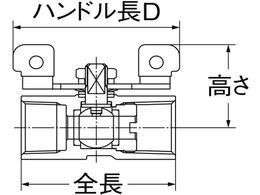 オンダ製作所 SBFS2型(レデューストボア) Rc1／2 Tハンドル SBFS2-T15