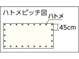 ユタカメイク シート 難燃透明糸入りシート 1.8m×3.6m クリア B-325