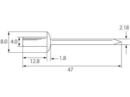 エビ ブラインドリベット・シールドタイプ アルミ／スティール6-3