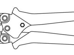 エビ 絶縁被覆付閉端接続子用ミニ圧着工具 使用範囲CE1・2・5 AK25MA