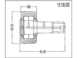 NTN F ニードルベアリング(球面外輪)外径47mm幅25.5mm全長66mm NUKR47H