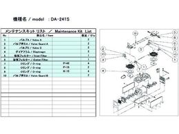 ULVAC DA-241S用メンテナンスキット DA-241S MAINTENANCEKIT