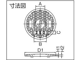 タキロン レジコン耐圧蓋 ４００ ４００Ｊ 294775-