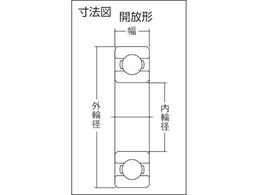 NTN H大形ベアリング(開放タイプ)内輪径140mm外輪径300mm幅62mm 6328CM