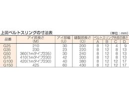 TRUSCO ベルトスリング JIS3等級 両端アイ形 100mm×7.0m | Forestway