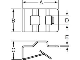 パンドウイット クリップ型固定具 (100個入) MCMS25-P-C | Forestway