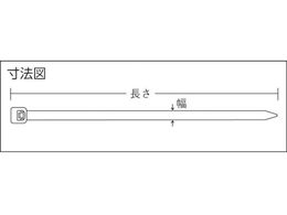 パンドウイット ナイロン結束バンド 耐候性黒 幅2.5×長さ203 (1000本入