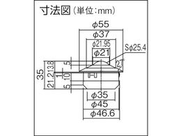 プレインベア ゴミ排出穴付 上向き用 スチール製 PV120UFH PV120UFH