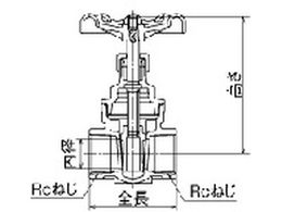 オンダ製作所 SVG2型(ゲートバルブ) Rc1 1／4 SVG2-32 | Forestway