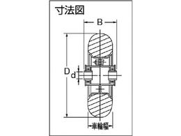 ヨドノ ノーパンクタイヤ (1個) 品番：AL250-4-