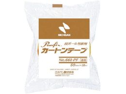 ニチバン カートンテープNo.660PF透明-50 50mm×50m 660PF-50