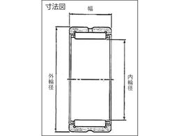 NTN F ニードルベアリング(内輪なし)内径130mm外径150mm幅30mm RNA4824