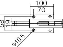 スーパー 横押し型トグルクランプ 全長:211mm 締付力:3kN TPMB51F