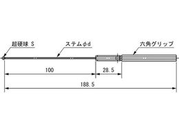 SK ボールギャップゲージ ステム径2.3mm 規格φ6.2 BTS-062 | Forestway