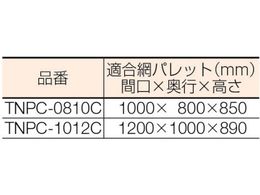 TRUSCO ネットパレット用カバー クリア TNPC-0810C | Forestway【通販