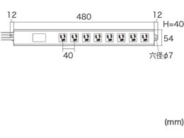 サンワサプライ ノイズフィルタタップ 3P・8個口・2m TAP-3811NFSWN