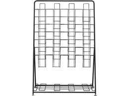 アール・エフ・ヤマカワ パンフレットスタンド 7段4列 ブラック RFPFS