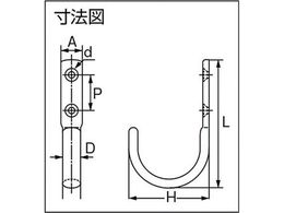 スガツネ工業 JF110Mステンレス鋼製ジャンボフック | Forestway【通販