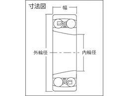 NTN 自動調心玉軸受(すきま大テーパ穴)内輪径45mm外輪径85mm幅23mm