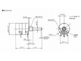 東京コスモス電機 炭素系可変抵抗器 Rv24yg型 二連vr kw Rv24ygsb3 Forestway 通販フォレストウェイ