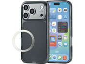 �G���R��/iPhone18 Pro �n�C�u���b�h�P�[�X �Ɍ� ���ȏC�� �u���b�N/PM-A26CHVREKBK