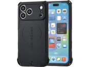 �G���R��/iPhone18 ProMax ZEROSHOCK �Ɍ� �P�[�X MAGKEEP �u���b�N/PM-A26DZEROKMBK