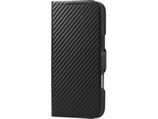 �G���R��/iPhone18 ProMax �蒠�^�P�[�X �Ɍ� ���^ ���Εt �J�[�{���u���b�N/PM-A26DPLFUKCB