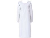 KAZEN/予防衣 長袖 エプロン 25-3061-0003 L WLD 139-30(ホワイト)