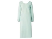 KAZEN/予防衣 長袖 エプロン 25-3061-0206 4L WLD 139-32(ミントグリーン)