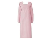 KAZEN/予防衣 長袖 エプロン 25-3061-0305 3L WLD 139-33(ピンク)