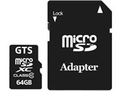 GTS/GTS hCuR[_[ microSDXCJ[h 64GB