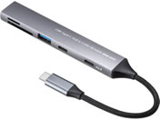 �T�����T�v���C/USB 5Gbps 3�|�[�g�X�����n�u �J�[�h���[�_�[�t��/USB-5TCPC29GM