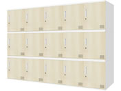 Netforce/�L���[�{�C�h ���b�J�[ 15�l�p 5��3�i �V�����_�[�� ����450mm �X�`�[�� �z���C�g�~�i�`������/CUB3545S15-WHNA