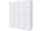 Netforce/�L���[�{�C�h ���b�J�[ 16�l�p 4��4�i �V�����_�[�� ����450mm �X�`�[�� �z���C�g�~�z���C�g/CUB3545S16-WHWH