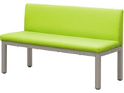Netforce/���j�o�[�T���x���` ���r�[�`�F�A 2�l�| �w�t ��1200�~���s500mm �O���[���~�V���o�[�r/UB-12B-FW-GN