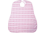 エンゼル(介護用品)/食事用エプロン ダイヤピンク/61-8930-45