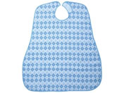 エンゼル(介護用品)/食事用エプロン ダイヤブルー/61-8930-46
