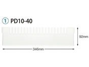 �T�J�Z/�d�ؔ� �g���[64-10�^�C�v(�[��10cm)�p W346�~H92mm/62-0851-57