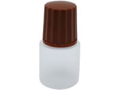 エムアイケミカル/点滴容器ノーベル3号(滅菌済)点滴ボトル 08-3030-0407 本体:白 キャップ:茶 10CC(25ホンX6フクロイリ)