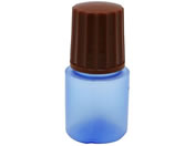 エムアイケミカル/点滴容器ノーベル3号(滅菌済)点滴ボトル 08-3030-0418 本体:コバルト キャップ:茶 10CC(25ホンX6フクロイリ)