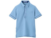 カーシーカシマ/半袖ポロシャツ(男女兼用)介護ユニフォーム 24-8151-0202 S HSP003-6(クリアスカイ)